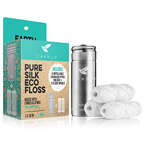 100% Silk Dental Floss (Plastic-free)